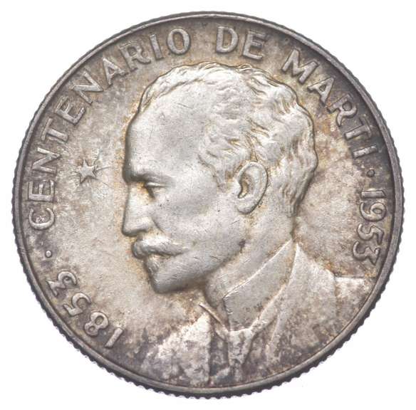 1953 Cuba 25 Centavos