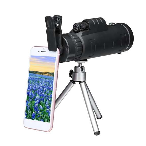 50X HD Monocular Night Vision Telescope w/ Clip, Tripod