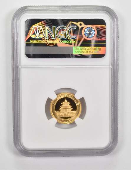 MS69 2000 China Gold 10 Yuan - Panda - Frosted Ring - Graded NGC