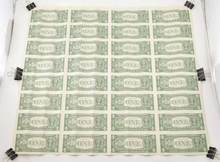 Lot (32) 1988 $1 St. Louis, MO United States FRN Uncut Sheet