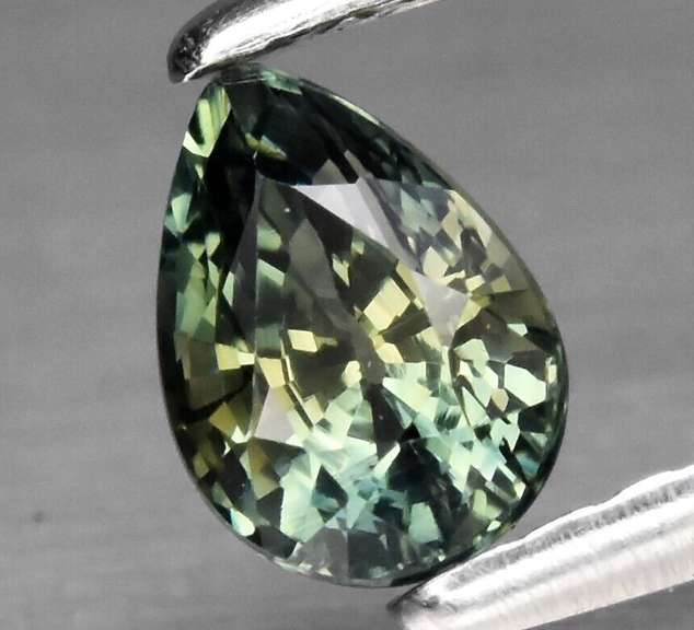 High fire .52ct VS green Australian Sapphire