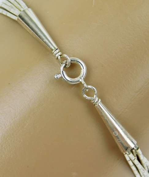 Sterling Gemstone Navajo Zuni Bracelet