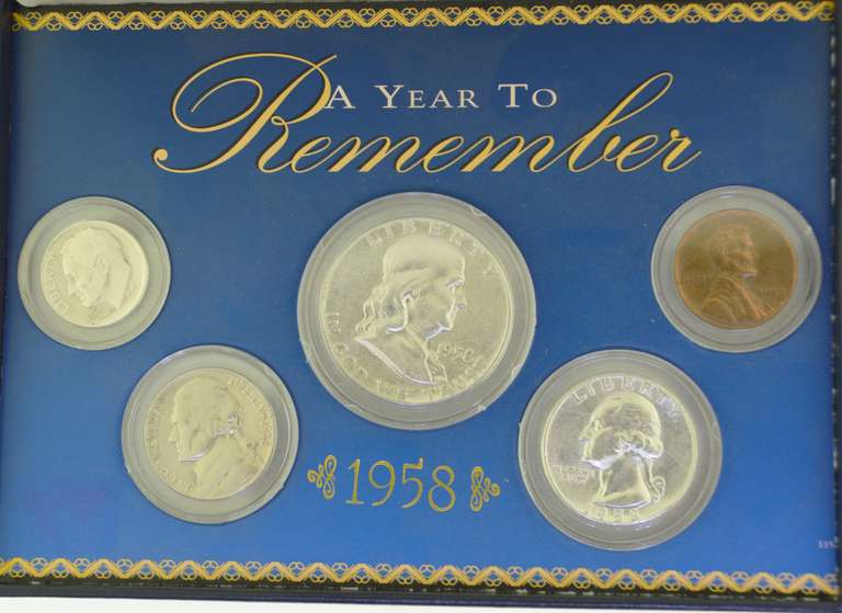 1958 A Year to Remember (5) Coin Box Set