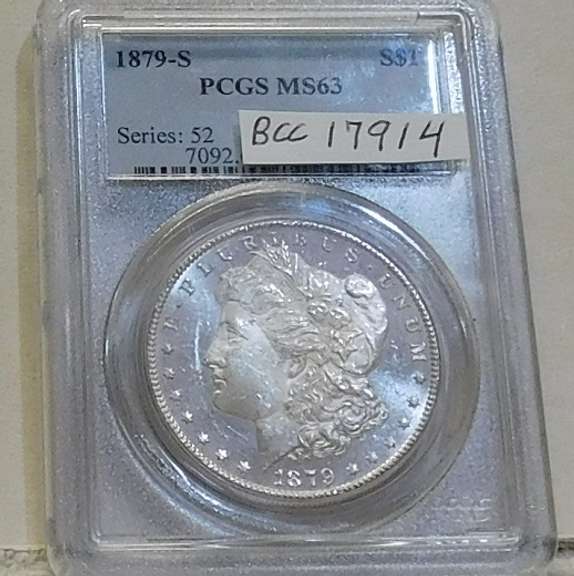 1879-S Morgan Dol PCGS MS-63 Obv DM