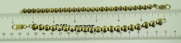 Italian Sterling Silver Ball Tennis Bracelet Lot