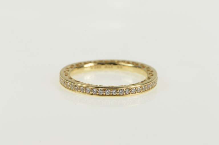 14K Yellow Gold Pandora Radiant Hearts Of Enamel Designer Ring