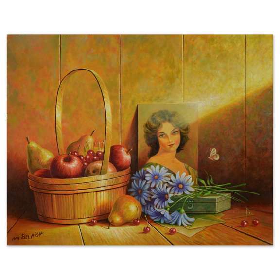 Original painting on stretched canvas - Avi Belaish, Signed