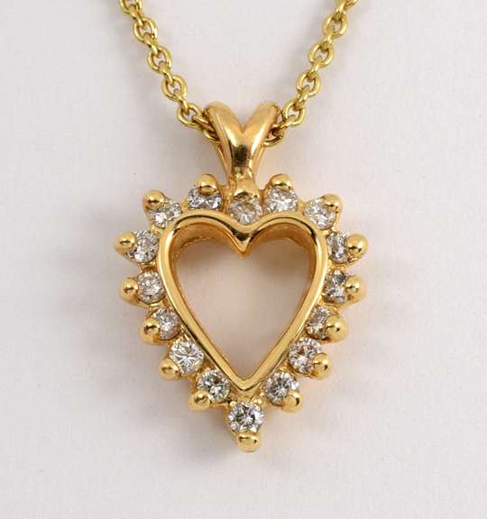 Sweet Diamond Heart Pendant