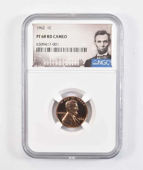 MS64 RD CAM 1962 Lincoln Memorial Cent - Graded NGC