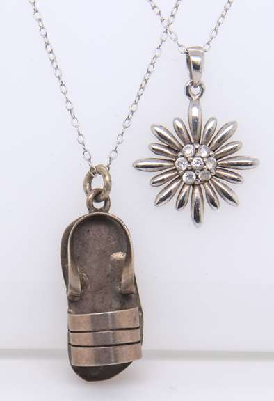 Lot of Vintage Sterling Silver Necklaces