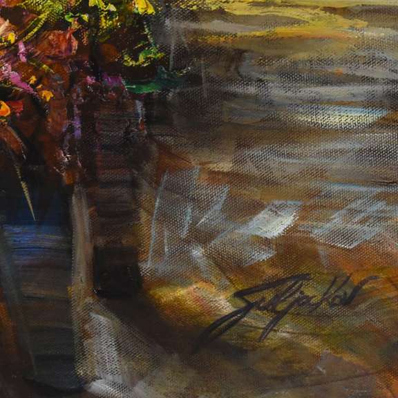 City Magic- Original Painting on Stretched Canvas