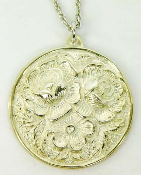 Vintage S. Kirk & Sons Sterling Repousse Necklace