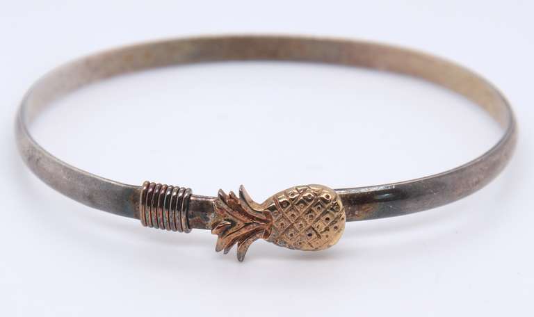 Vintage Sterling Silver Bangle Bracelet