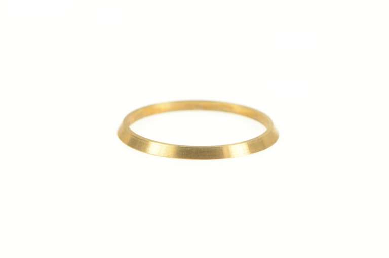 14K Yellow Gold 1.3mm Vintage NOS 1950's Simple Band Plain Ring