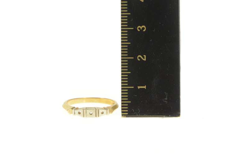 14K Yellow Gold Vintage NOS 1950's Setting Wedding Band Ring