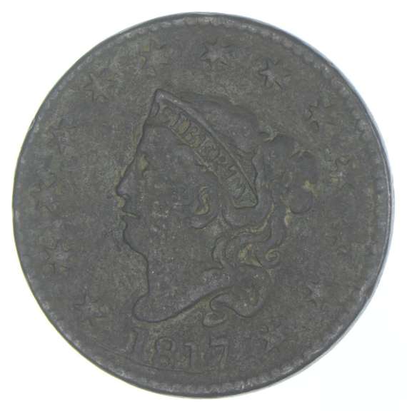 1817 Matron Head Large Cent - N4 - MDS