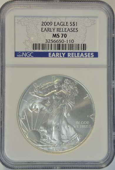 Perfect NGC MS70 graded 2009 Early Releases $1. NGC MS70