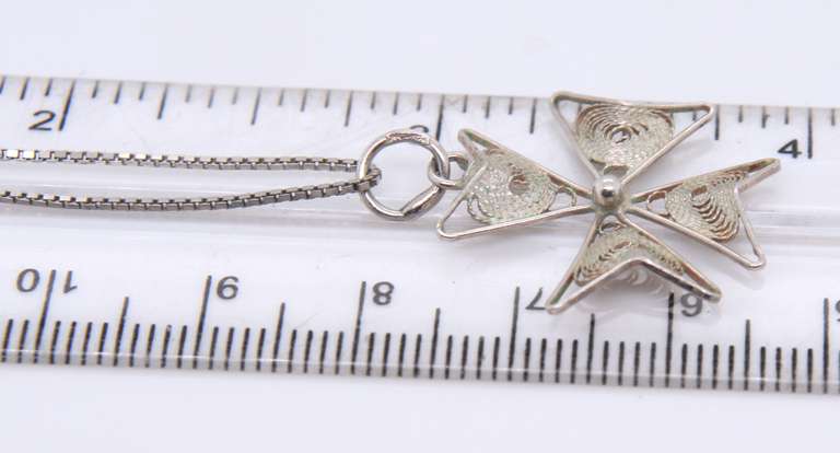 Lot of 2 Sterling Silver Necklaces