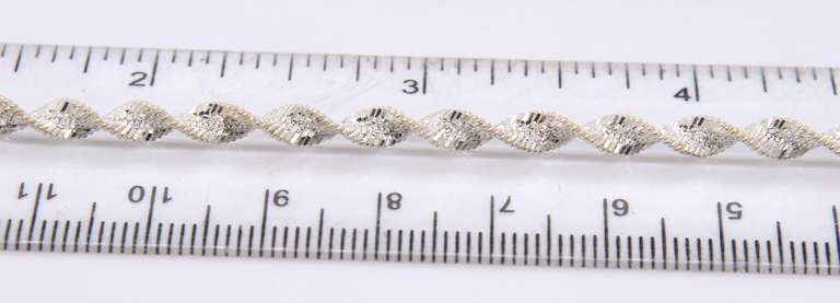 Sterling Silver Italian Rope Chain Necklace with Matching Bracelet