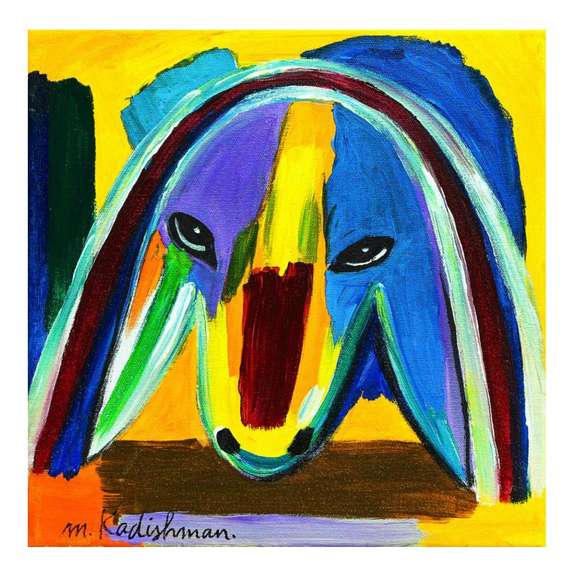 Original painting on canvas by M. Kadishman