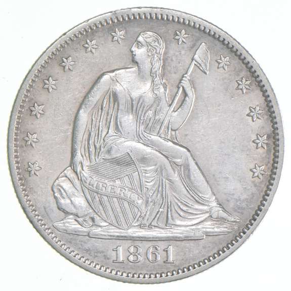 1861 Seated Liberty Half Dollar