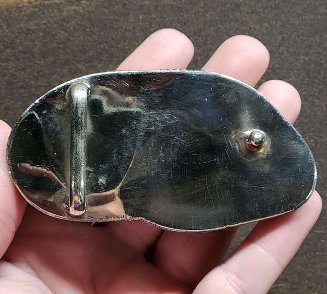 Unique! 430ct rich robin egg blue Turquoise buckle