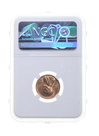 MS64 RD MINT ERROR 1934 Lincoln Wheat Cent - REV Struck Thru - NGC