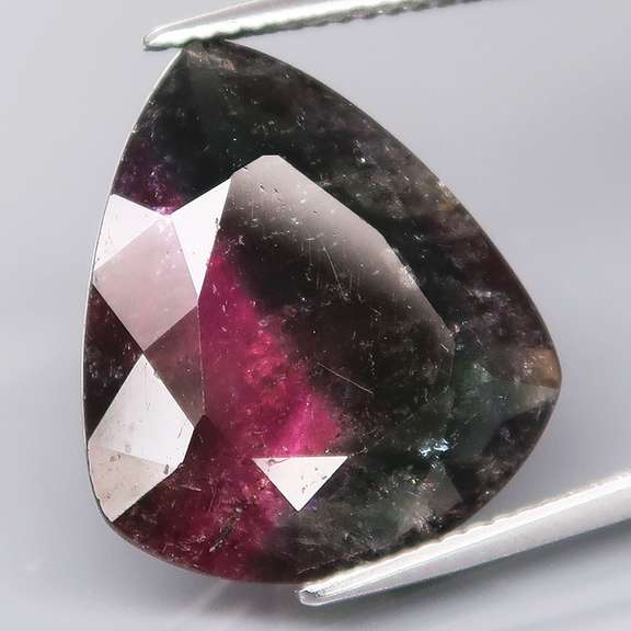 REAL! Super rare 11.70ct collectors bi-color Tourmaline