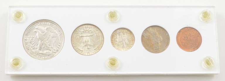 1947 United States 5 Coin Set