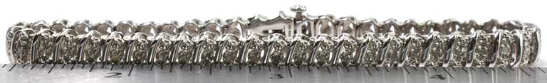 Sterling Silver Diamond Bracelet