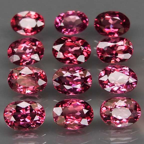 Ravishing 13.53ct violet pink Rhodolite Garnet set