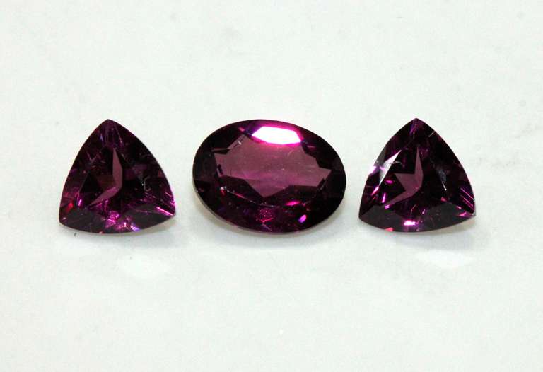 Luscious Rhodolite Set of 3