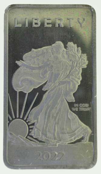 Walking Liberty  1 Troy Ounce 1Oz .999 Pure Molybdenum (Mo) Metal Silver Bar