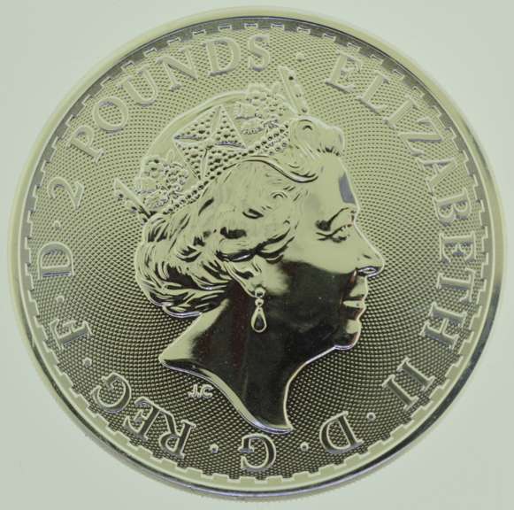 2022 U.K. 2 Pound 1 oz .999 Fine Silver Britannia