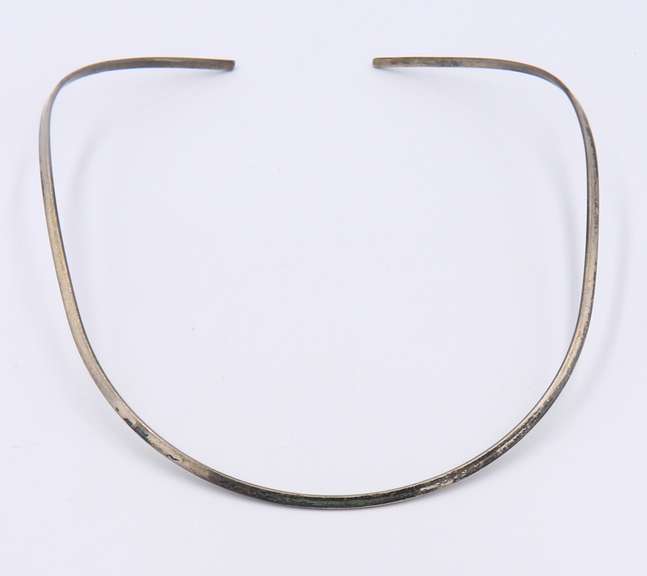 Vintage Sterling Silver Cuff Necklace