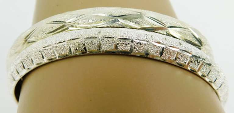 2 Sterling Silver Bangle Bracelet
