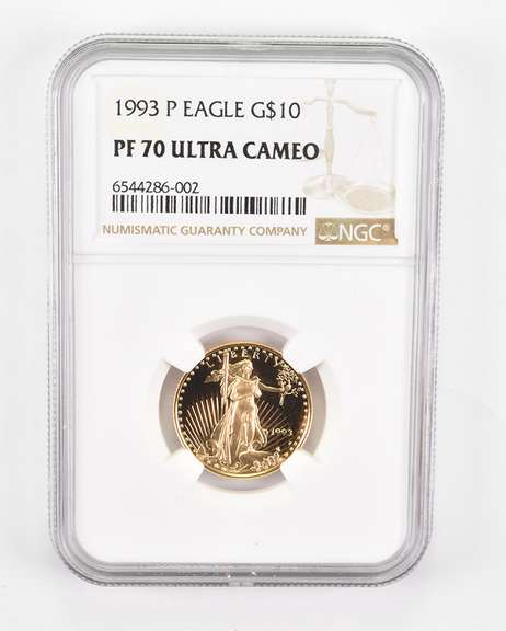 PF70 UCAM 1993-P $10 American Gold Eagle - Graded NGC
