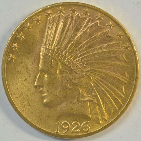 Super Choice BU 1926 US $10 Indian Gold Piece. Nice