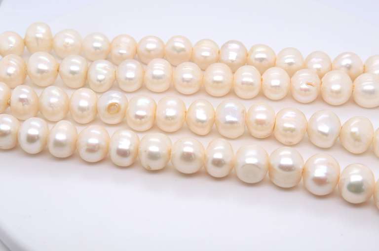 11.5mm 2 Row Fresh Water Pearl Necklace