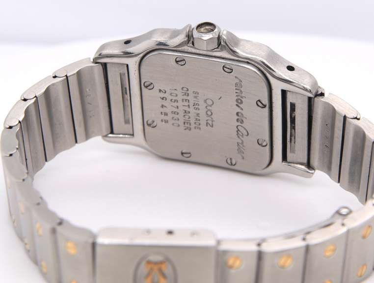 Cartier Santos Galbee Quartz 2 Tone Watch