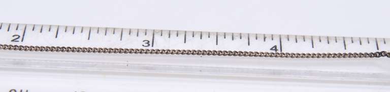 Vintage Sterling Silver Rolo Chain Necklace