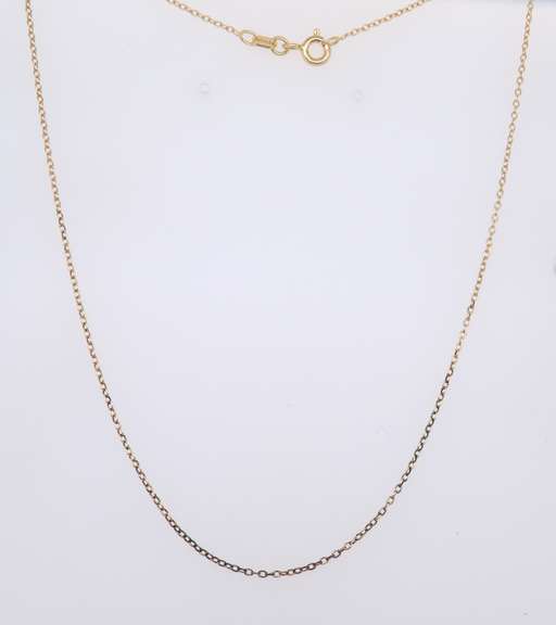 Vintage 925 Sterling Silver Rolo Chain Necklace