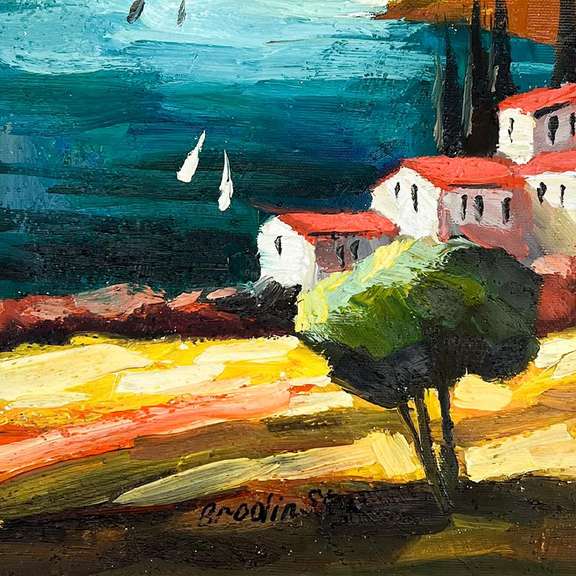 Brodinsky Original Oil on Canvas, Signed