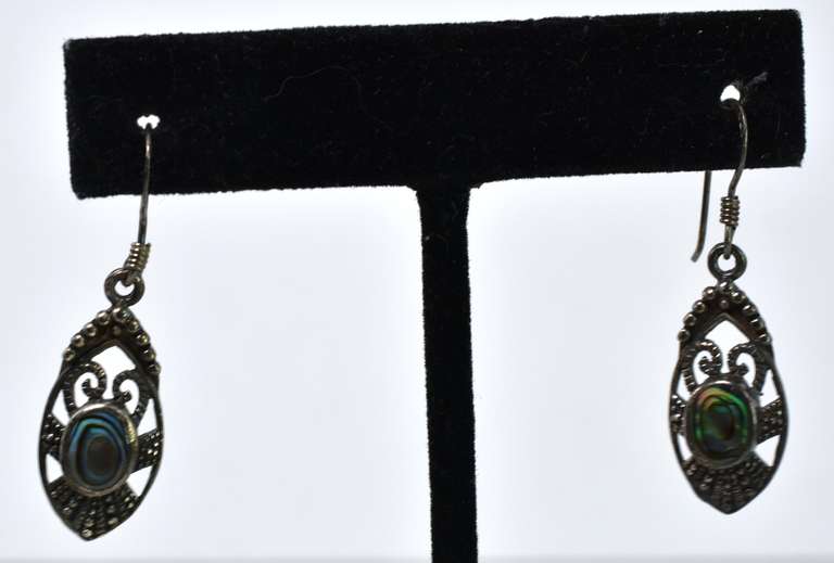 Set Of 2 Pairs Of Sterling Silver Earrings