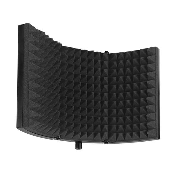Foldable Microphone Acoustic Isolation Shield Studio