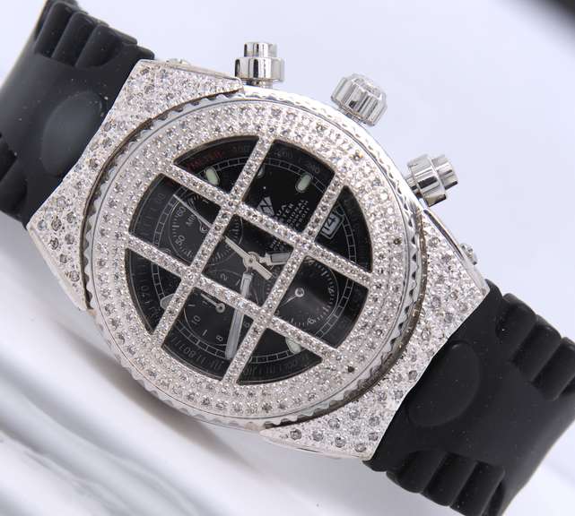 MENS AQUA MASTER DIAMOND WATCH