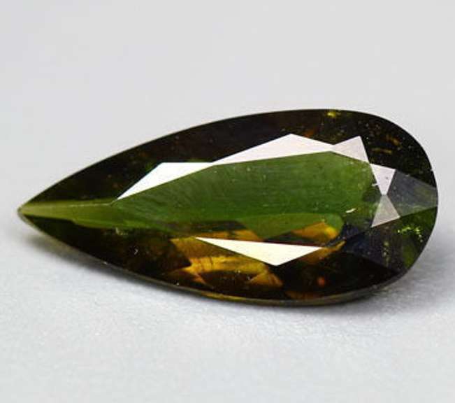 Top olive green 1.03ct natural green Tourmaline