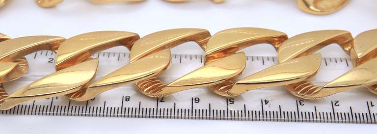 Fancy Link Gold Plated Necklace