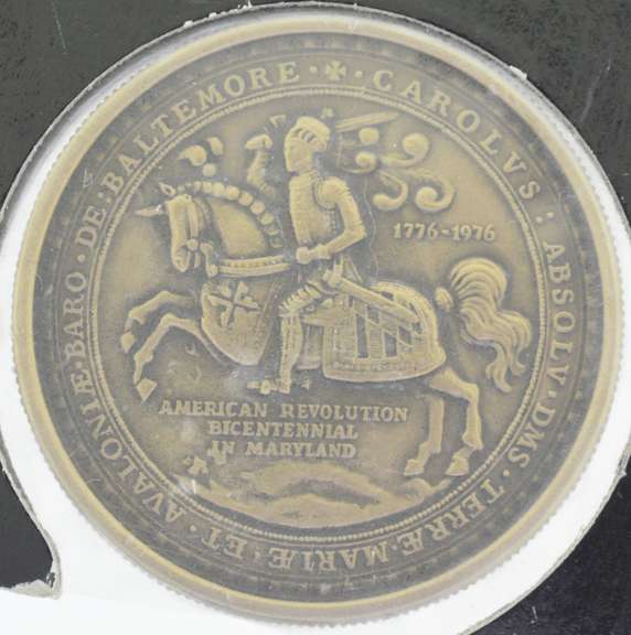 1976 Maryland American Revolution Bi-Centennial Bronze Coin