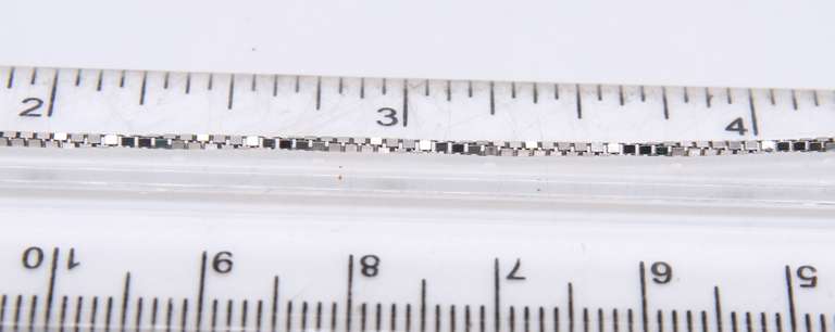 Italian Sterling Silver Box Chain Necklace